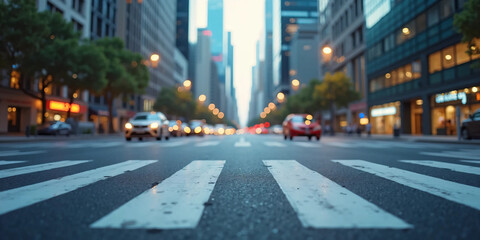 Urban Zebra Crosswalk on Asphalt Street – High-Contrast White and Black Pedestrian Path for Traffic Safety, Public Mobility, and City Transportation Background