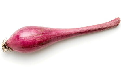 Fresh and Vibrant Shallot on White Background for Culinary Use