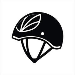 Vintage Bicycle Helmet Icon Illustration