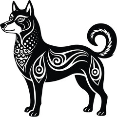 Black and White Animal Sketch