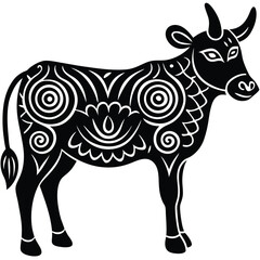 Stylized Nature Line Drawing