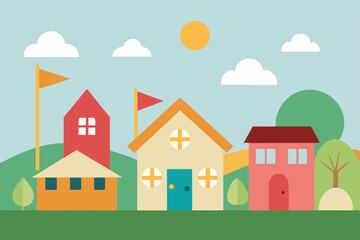 vector illustration of house