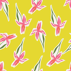 Floral Pattern NAture Design Fabric Textile Illustration Vector
