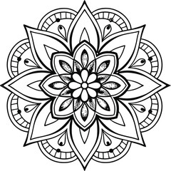 Floral Mandala Design &ndash; Intricate Vector Artwork