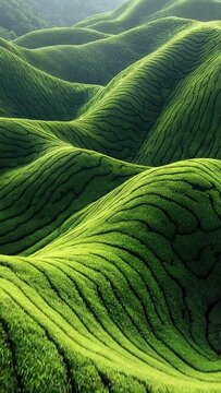 tea plantations of munnar india landscape video