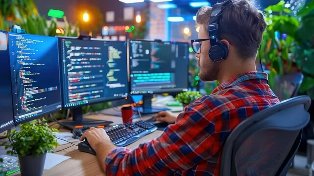 Digital programming: binary sequence, computation task, programmer expertise, software logic, code structure, machine language, system function, data analysis, code design, digital processing.