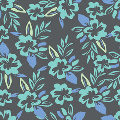 Floral Pattern NAture Design Fabric Textile Illustration Vector
