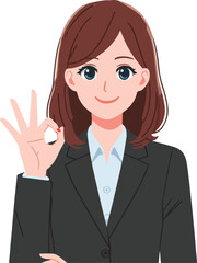 vector ok hand gesture worker