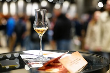 Delightful tasting event featuring fine spirits in a lively atmosphere