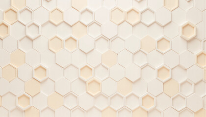 Hexagonal pattern background in neutral tones for decorative use  