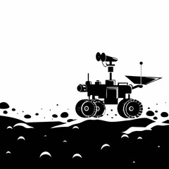 Space Rover Vector Illustration	