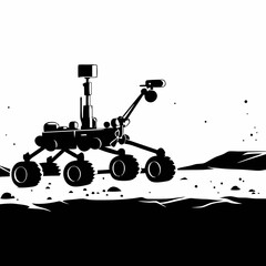 Space Rover Vector Illustration