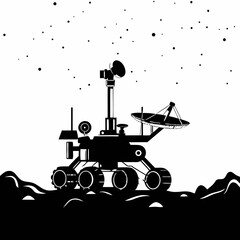 Space Rover Vector Illustration