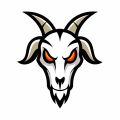Goat Skull Mascot Logo Vector Design for Sports, Gaming, and Branding Projects