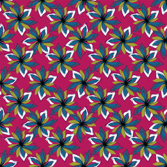 Exotic hand drawn flowers, seamless patterns with floral for fabric, textiles, clothing, wrapping paper, cover, banner, home decor, abstract backgrounds