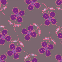 Floral Pattern NAture Design Fabric Textile Illustration Vector
