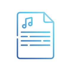 Lyrics  Icon vector stock illustration