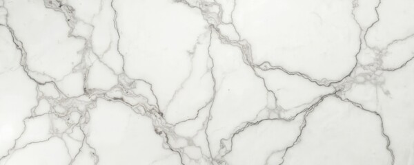 White statuario marble texture with gray veins. Glossy statuarietto slab marble stone pattern for wall floor tiles, kitchen and bathroom countertops. Luxury stone material.