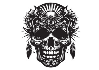 skull head silhouette logo vector, skull logo icon silhouette, human skull death silhouette vector, black human skull head silhouette vector illustration on white background