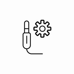 audio settings icon sign vector