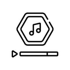 Playlist Icon vector stock illustration