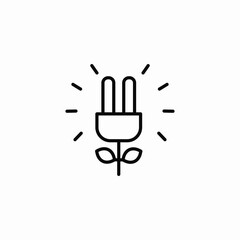 electrical growth icon sign vector