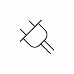 electrical power connector icon sign vector