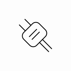 electrical power plug icon sign vector