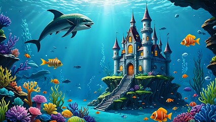 Obraz premium tropical fish in aquarium