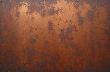 Close-up view of textured corten steel. Rusted metal background in brown colors. Weathered surface is perfect for industrial loft design projects. Grunge wall or sheet. Architecture decor.