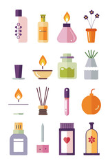 Spa and Aromatherapy Products: Vector Graphic Collection