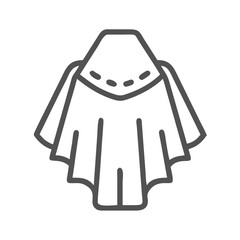 Monk Robe Icon, Religious Garment, Minimalist, Dark Background