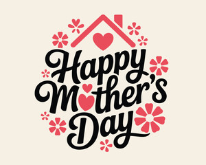 2d vector illustration card happy celebration day children day design printable with lettering and design element 
