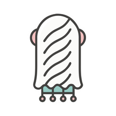 Cute cartoon ghost vector for Halloween designs