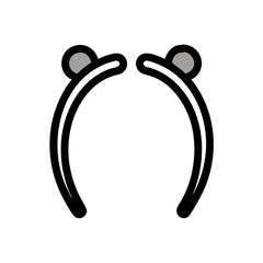 Simple Abstract Black Background with Two Gray Shapes