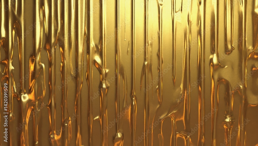 Poster golden abstract background with fluid textures creating a shimmering effect