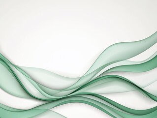 Obraz premium Abstract wavy lines, light teal and white