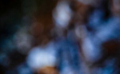 Dreamy Abstract Blur in Cool Blue and Brown Tones with Reflective Specularity and Gentle Bokeh Creating Depth and Visual Harmony