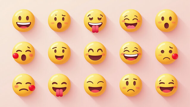 selection emojis used various contexts communication expression purposes worldwide