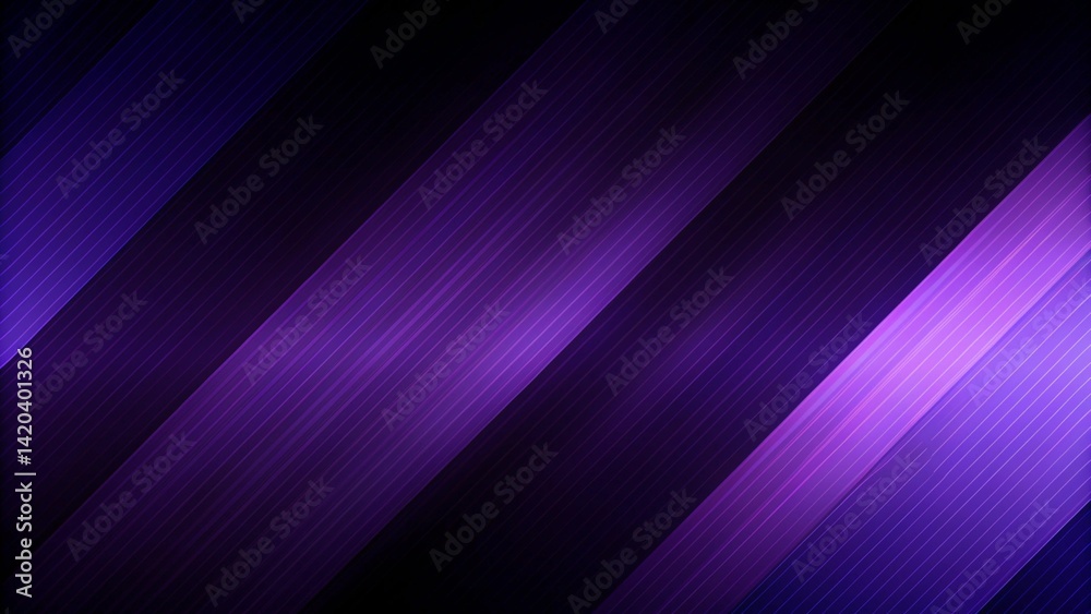 Poster abstract purple straight stripes. hi-tech futuristic background, modern design with vibrant lines, d