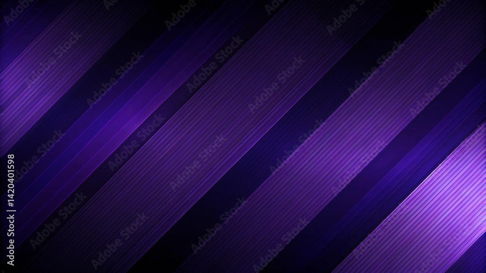 Poster abstract purple straight stripes. hi-tech futuristic background, modern design with vibrant lines, d