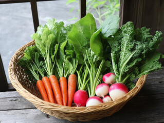 A vibrant assortment of fresh vegetables incl