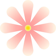 simple flower gradient vector