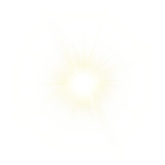 Obraz premium Vector transparent sunlight with sun glare. Overlay, Sun rays and glare, Sun, sunrays, light transitions, lens flare, light leaks and glare in PNG format. PNG sunlight flare. Golden flash and glare.