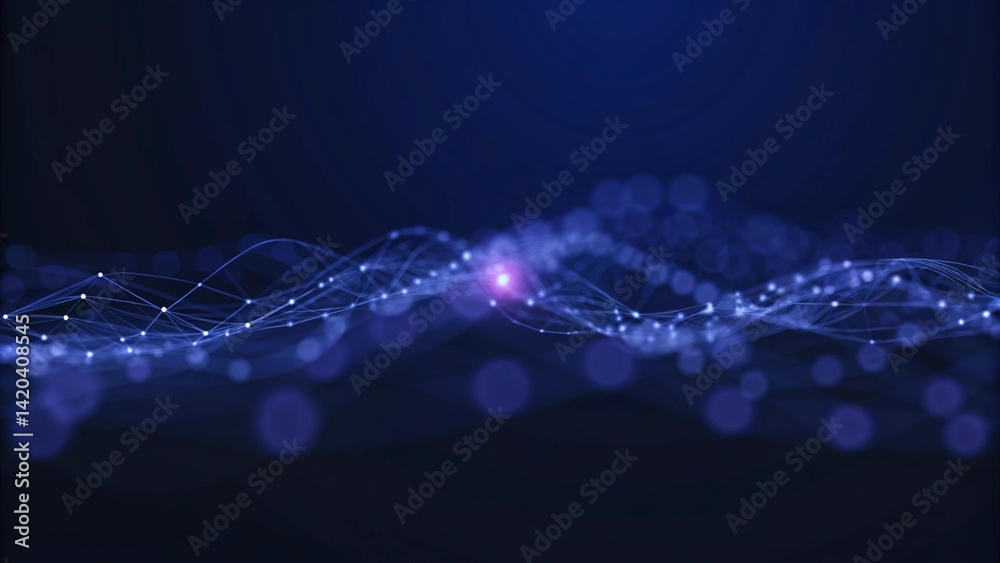 Poster internet and communication technology design concept, digital connectivity, global network, data exc
