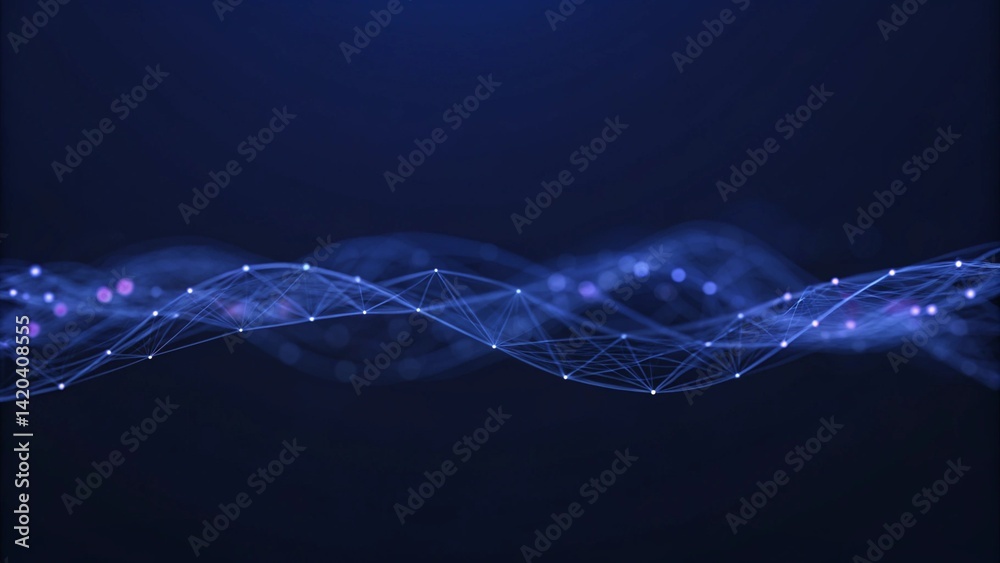 Poster internet and communication technology design concept, digital connectivity, global network, data exc