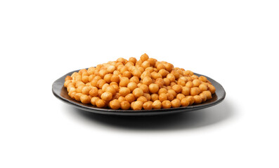 Small pastry balls, fried crispy wheat soup pearls, salad egg puffs or choux pastry
