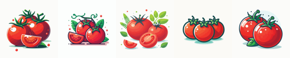 Vector of a tomato.