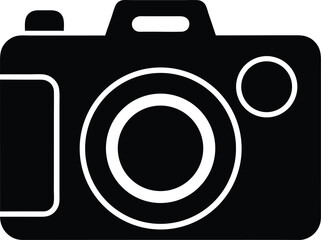 Camera Icon Silhouette Vector Illustration