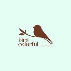 bird nest logo vector icon illustration silhouette